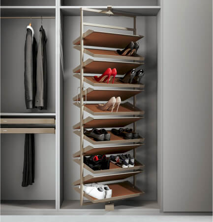 360&deg; ROTATABLE MULTI-LAYER SHOE RACK